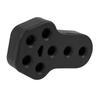 uxcell Exhaust Hanger Bush, Exhaust Rubber Hanger Bush, Black, Rubber, 7 Hole, 0.5 inch