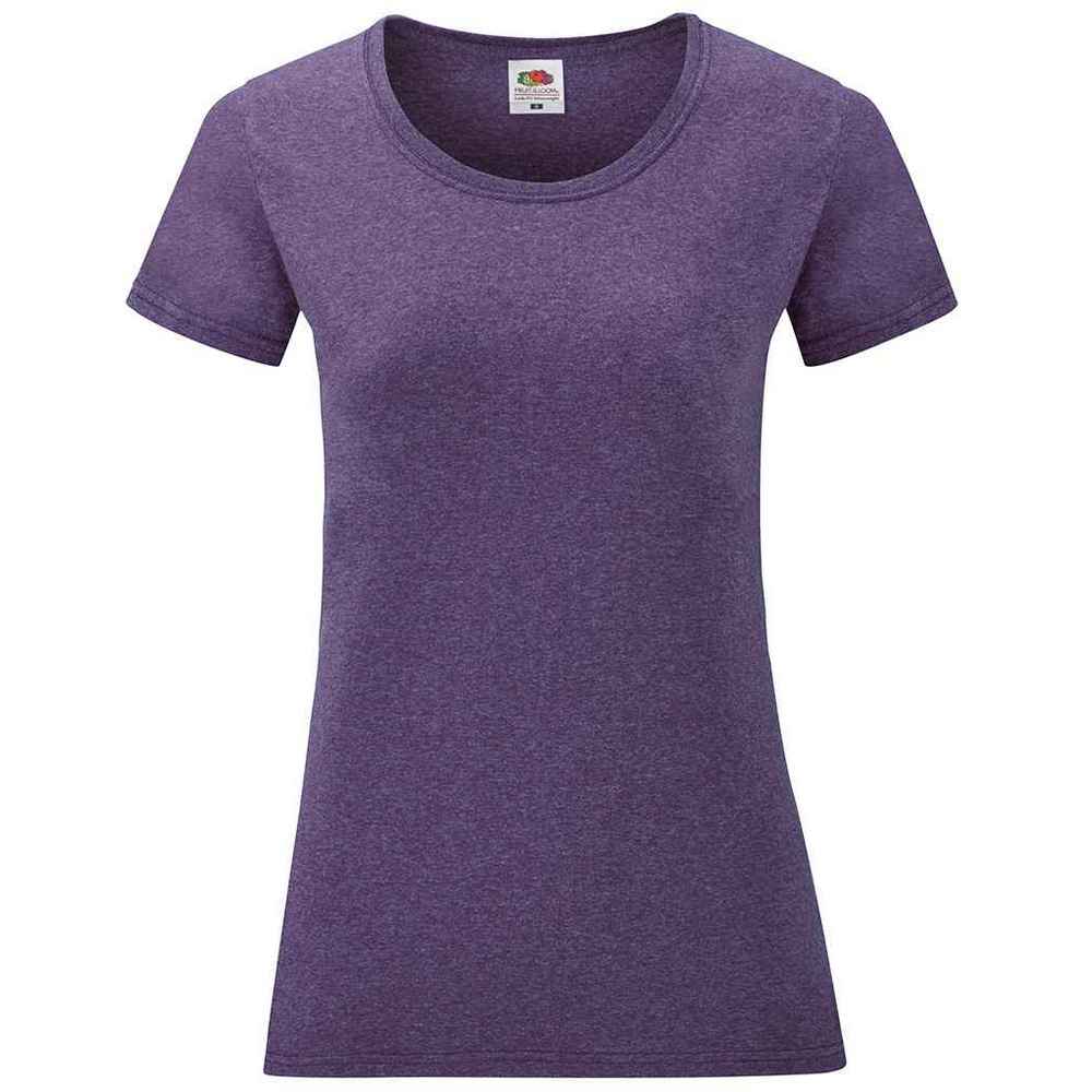 Fruit of the Loom Womens/Ladies Valueweight Heather Lady Fit T-Shirt