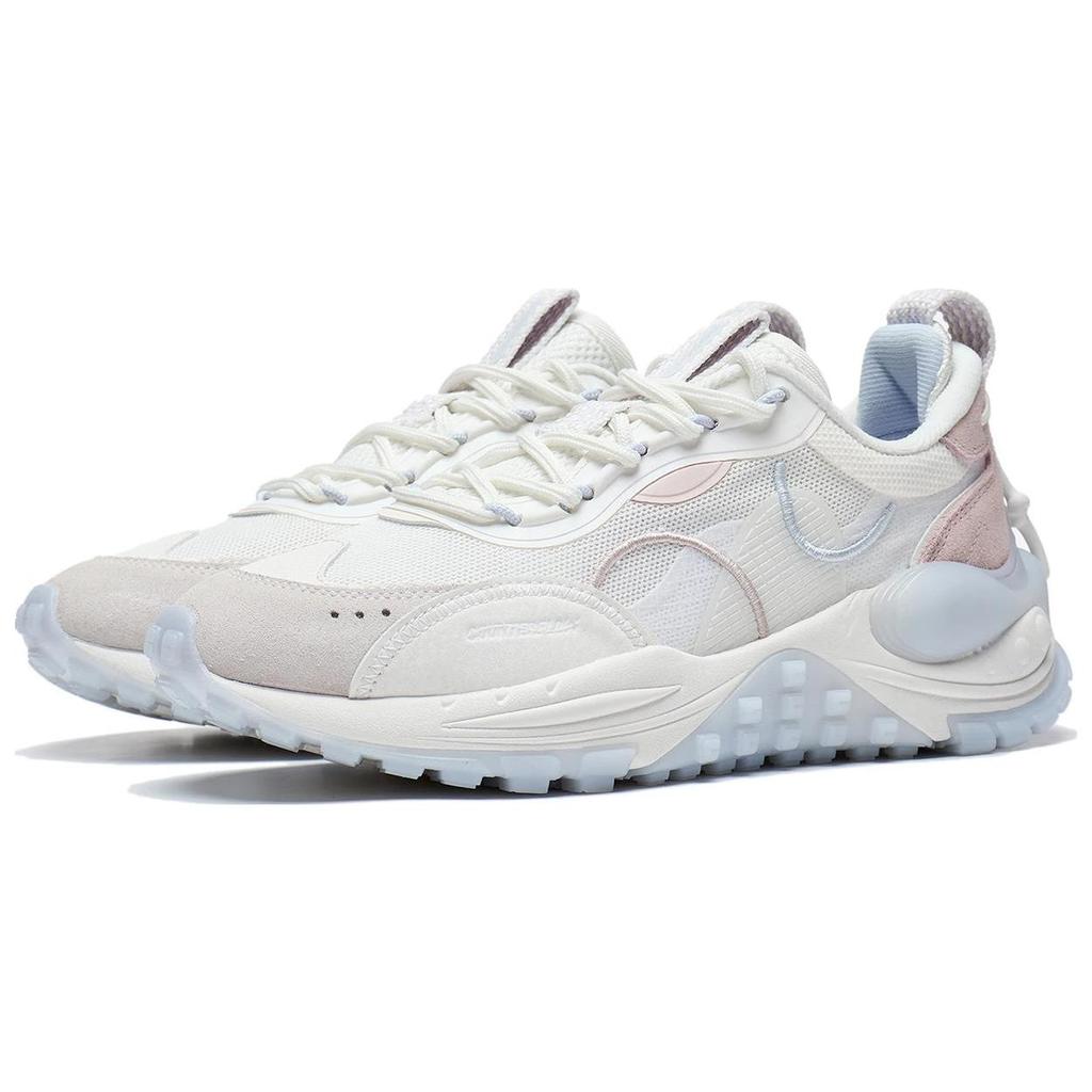 Кроссовки женские Li Ning CF Trail Series Star Track с нескользящей износостойкой подошвой, цвет Cloud-White AGLT074-1