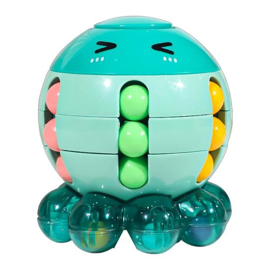 Cube Toy Octopus Shape Smooth Rotation Fidget Spinner Fall-Resistant Portable Kids Adults Stress Relief Toy Intelligence Puzzle