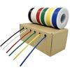Electric Wire Cable 0.5sq AWG20 Black White Red Green Yellow Blue 6 Color Set 3m 100V Cable Copper Wire Wiring Cord Insulated Wire Vinyl Wire for Comm