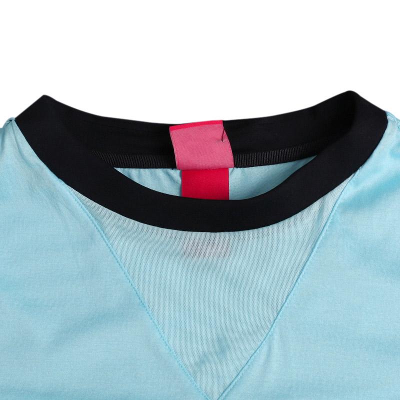 Nike Спортивная одежда, повседневная, быстросохнущая, дышащая, с коротким рукавом, женская футболка, топы, синяя 829756-499