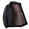 Winter Stand Collar Thick Fleece Cotton Jacket Casual Loose Warm Coat Men