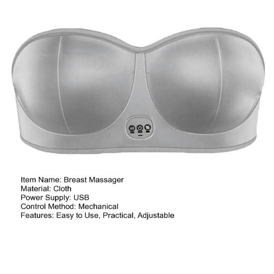 Электрический массажер для груди Несколько режимов вибрации Дизайн на липучке Регулируемая посадка Беспроводной