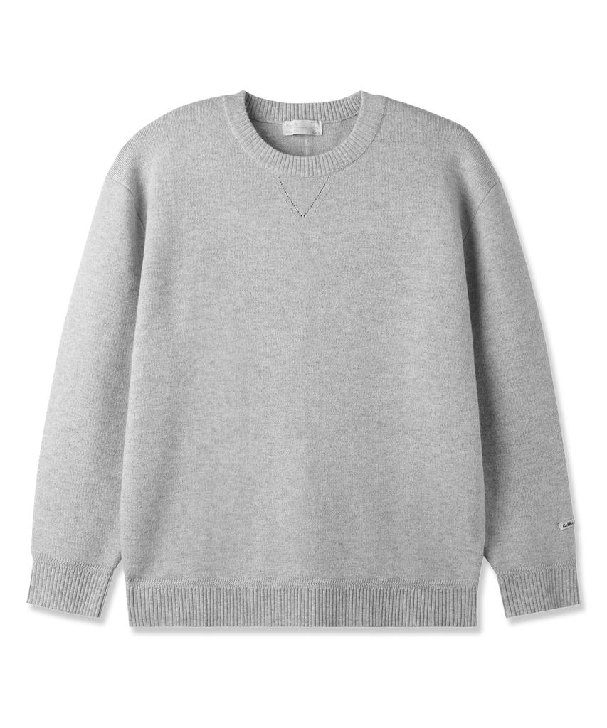 BAKKEN Soft Wool Round Knit Bk8937_Light Gray