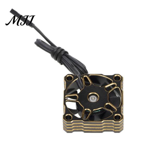 Electric RC Car Parts Cooling Fan, 5-9V 25000RPM Waterproof Motor Fan for 1/10 30x30mm 1/8 1/12 ESC Engine, Aluminum Heat Dissipation with Connector
