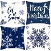 New Christmas Snowflake Elk Print Pillow Home Sofa Cushion Cover