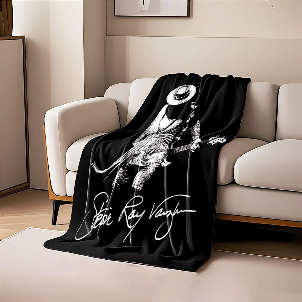 Stevie Ray Vaughan Tribute Blanket for all seasons blanket lunch break throw gift