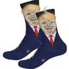 American President Socks Creative Funny Yellow Wig Cotton Socks Funny Socks