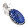 Lapis Lazuli Ethnic 925 Sterling Silver Jewelry Pendant 2.01" H4S31