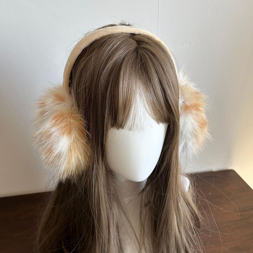 Leopard Imitation Fur Plush Earmuffs Y2k Ear Muffs Soft Ear Mask Men