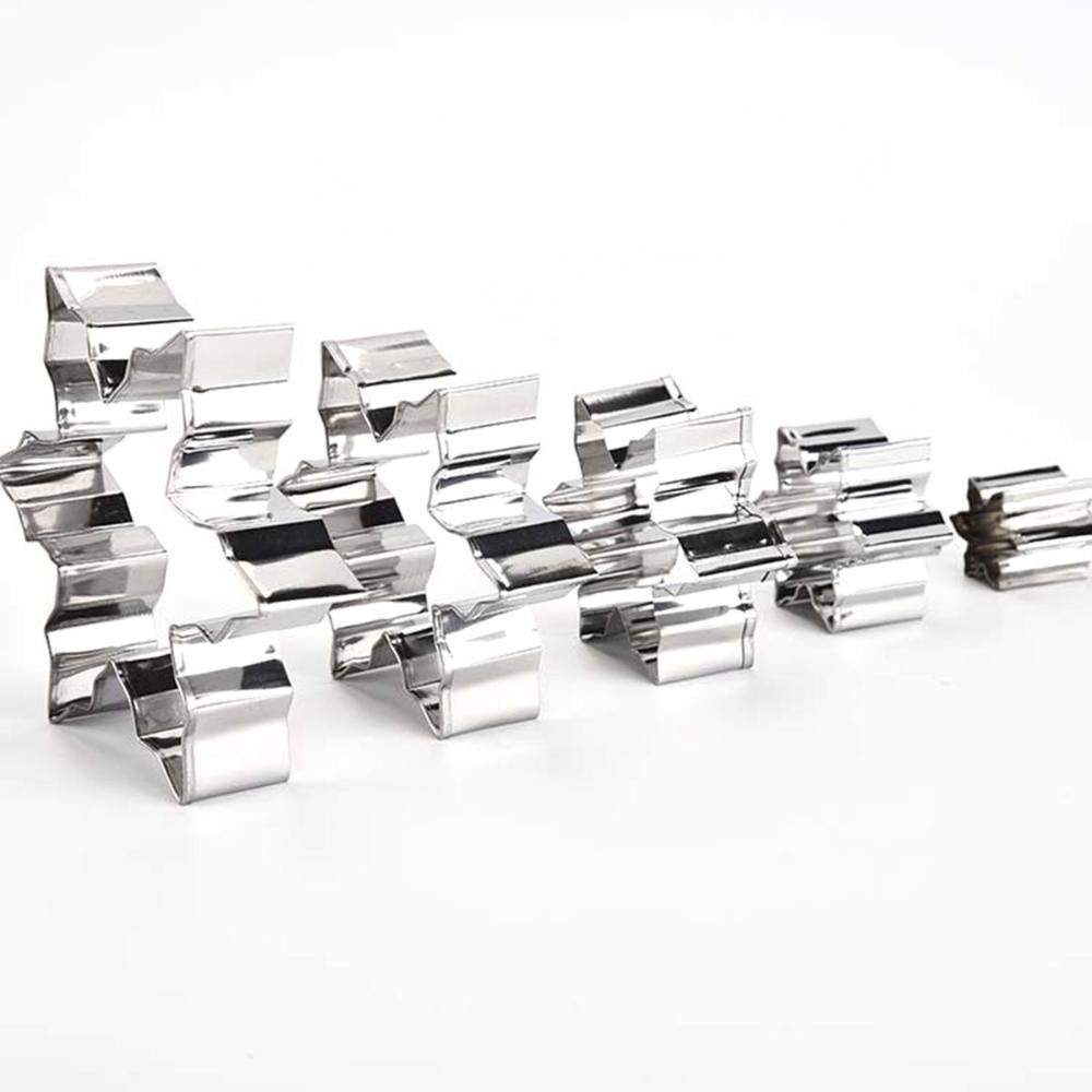 Claus Stainless Steel Snowflake DIY Christmas Decor Biscuit Mold Baking Tools Cookie Cutters Set