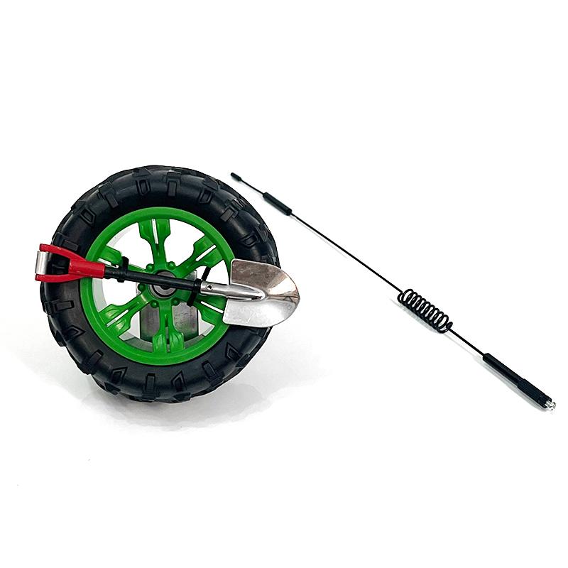 Spare Tire Model Of Automobile Car Tail Decor 11.5CM Car Wheel Mast Whip Stereo Radio personality Car Accessories Ornament