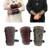 Vintage Nordic Viking Arm Cuff for Cosplay Parties Medieval PU Leathers Embossed Arm Gauntlet Archery Armor Bracers