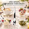 Stainless Steel Ice Cream Spoon 304 Spoon, Multi-Purpose Dessert Scraper Daily Use Serving for Yogurt Jam Oatmeal, Dishwasher Safe Kitchen Stirring