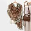 Новая модная женская шаль с принтом, ретро-каменный узор, большая шаль, весенне-летняя тюлевая шаль-шарф