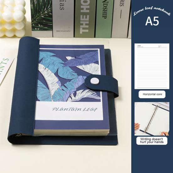 Блокнот формата A5 B5, 120 страниц, обложка из искусственной кожи, разлинованный, с отрывными листами, металлический