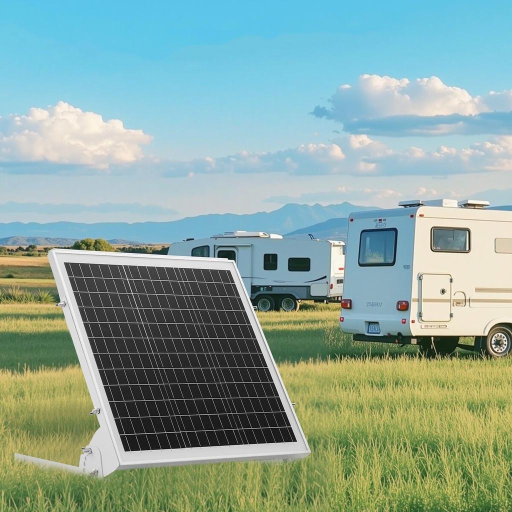 20W 12V Solar Battery Trickle Charger Maintainer, Mono Solar Panel Battery Charger with Built-in MPPT Controller & Adjustable Mount Bracket, IP65