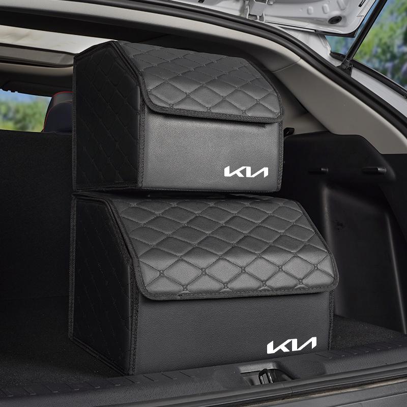 ISFR5 Car Trunk Organizer Box Foldable Storage Tidying Bag Accessories For Kia GT-Line KN Sportage Ceed Rio Picanto Sorento Soul