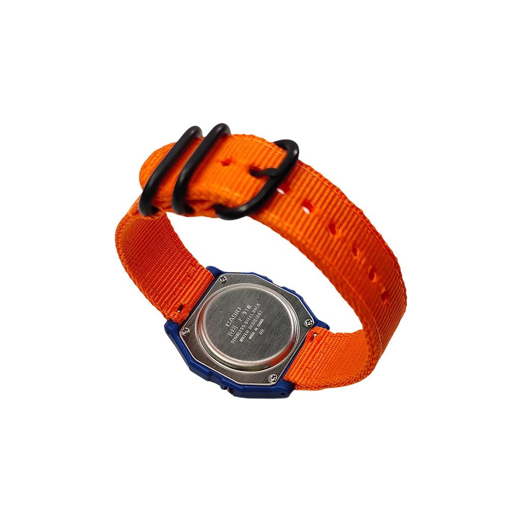 Casio Часы Custom Collection, кварцевый механизм, нейлоновый ремешок, мужские, черный циферблат, F-91WM-2A(Watch5--)