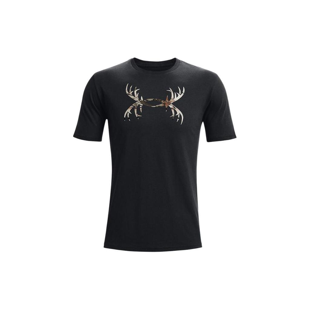 Under Armour Свободная футболка с принтом и круглым вырезом для мужчин Черный 1366017-001