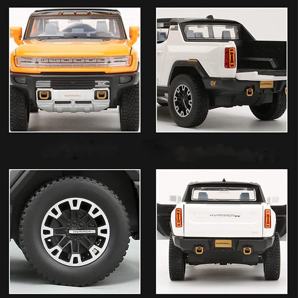 Масштаб 1/24 EV, грузовик, модель автомобиля из сплава, новая энергия, внедорожник, игрушки со звуком и светом, два стиля, подарки для детей