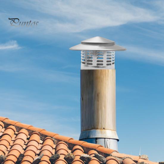 Крышка круглого дымохода с сетчатым экраном, конический верх, металлический чехол для дымохода, устойчивый к погодным условиям, внешняя крыша, конический верх, дождезащитный чехол для дымохода камина