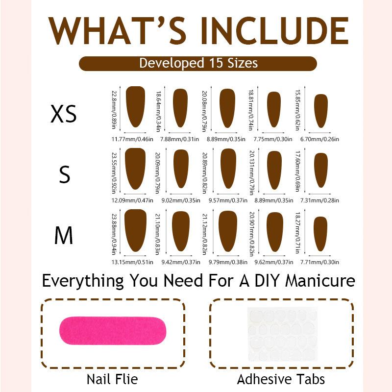 Press On Nails Medium Almond Fake Nails with Designs Reusable False Nails Press Ons Glossy Full Cover Acrylic Glue On Nails Stick On Nail for Women