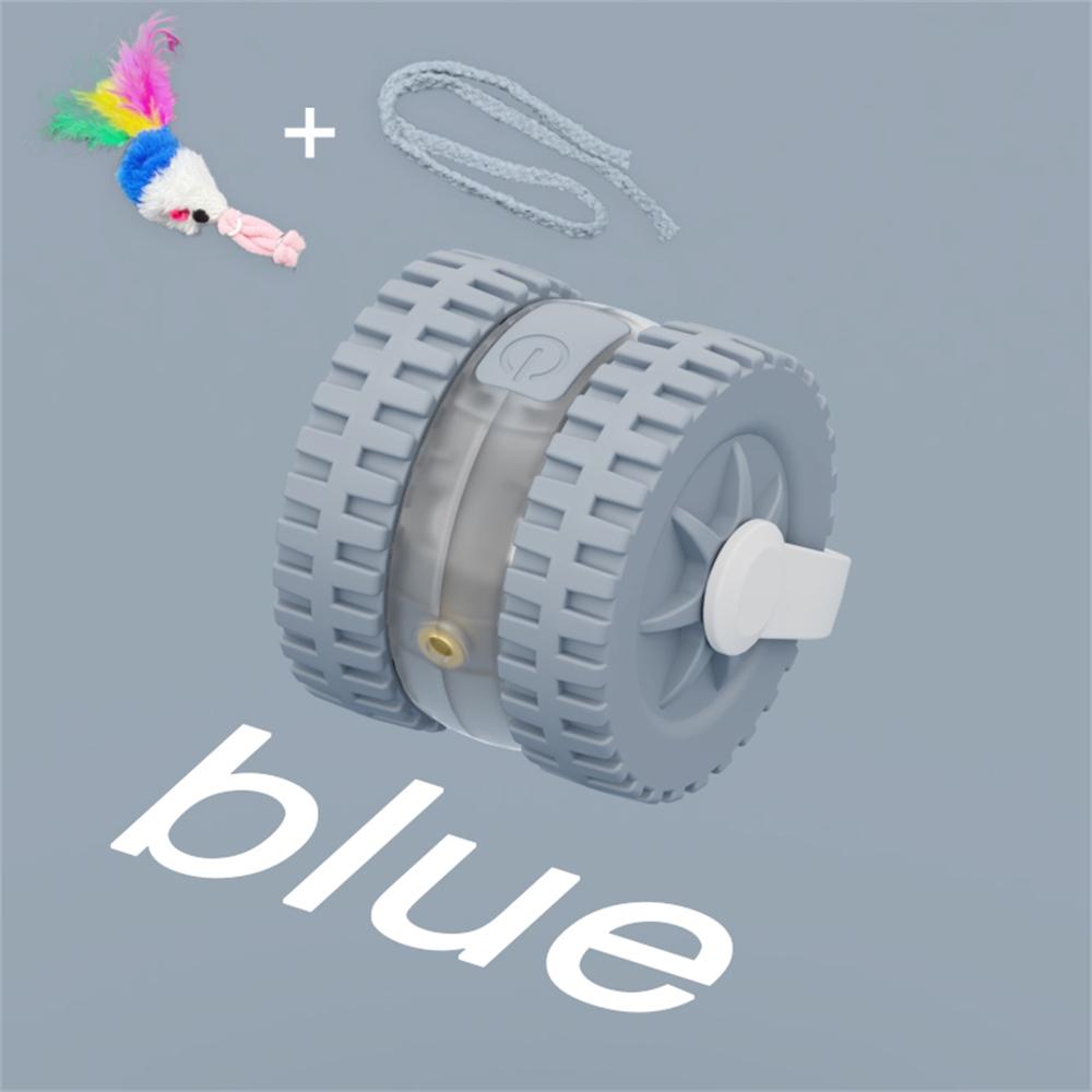 Интерактивная игрушка-мяч для кошек, автоматический катящийся мяч с хвостом, перезаряжаемая умная интерактивная игрушка для домашних животных, интеллектуальная мышь для кошек