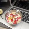 1 шт., корейская миска для кухни, прочная нержавеющая сталь, миска для рисового вина, бытовая тарелка с двумя ушками для закусок, миска для лапши быстрого приготовления