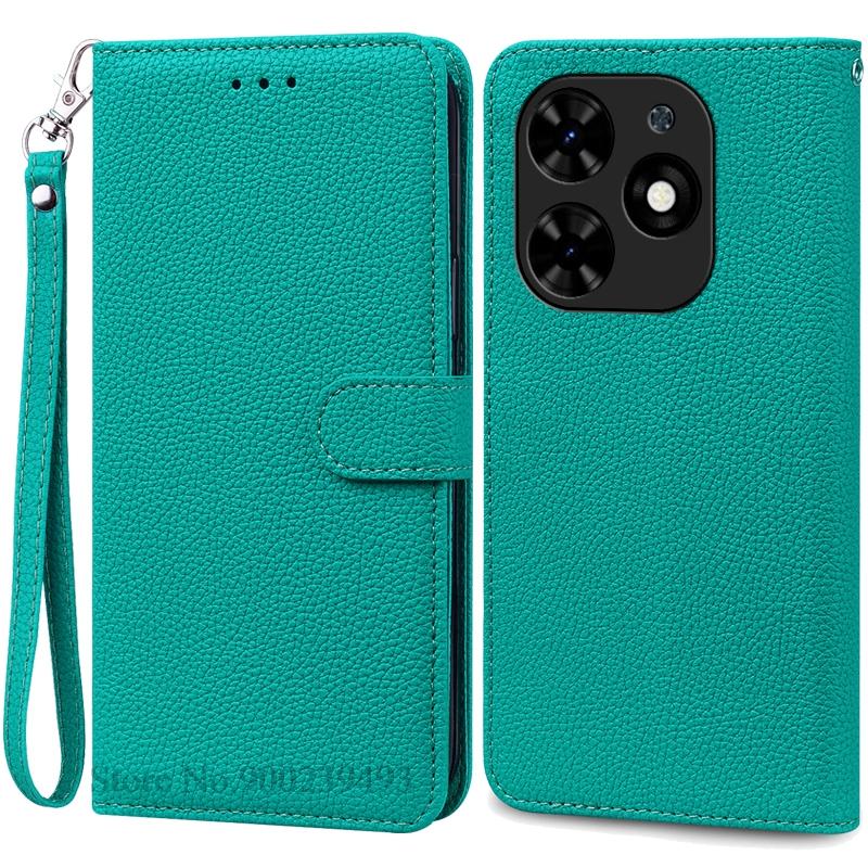Чехол Spark Go 2024 для Tecno Spark Go 2024, кожаный чехол-кошелек, откидная крышка для Techno Spark Go 2024, чехол для телефона, чехол, Fundas