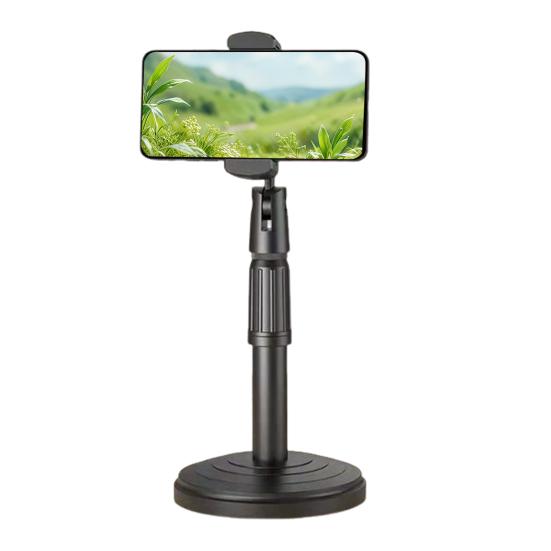 Mobile Phone Holder Universal Table Cell Phone Stand Retractable Adjustable Phone Mount for Live Broadcast Video