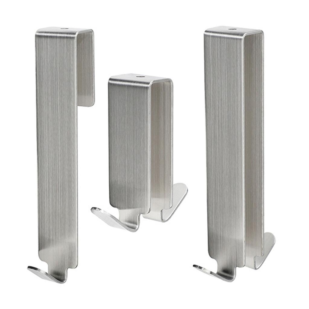 Двухсторонние крючки из нержавеющей стали Yousheng, крючок для полотенец без сверла, для стеклянной стены, для ванной комнаты, органайзер для хранения вещей, вешалка для рюкзака, кухонная утварь