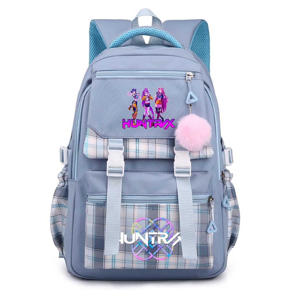 Cartoon Anime K-Pop Demon Hunters Printed Large Capacity Backpack for Teenger Student Bookbag Girl Boy Schoolbag Bookbag Women Waterproof Travel Bag