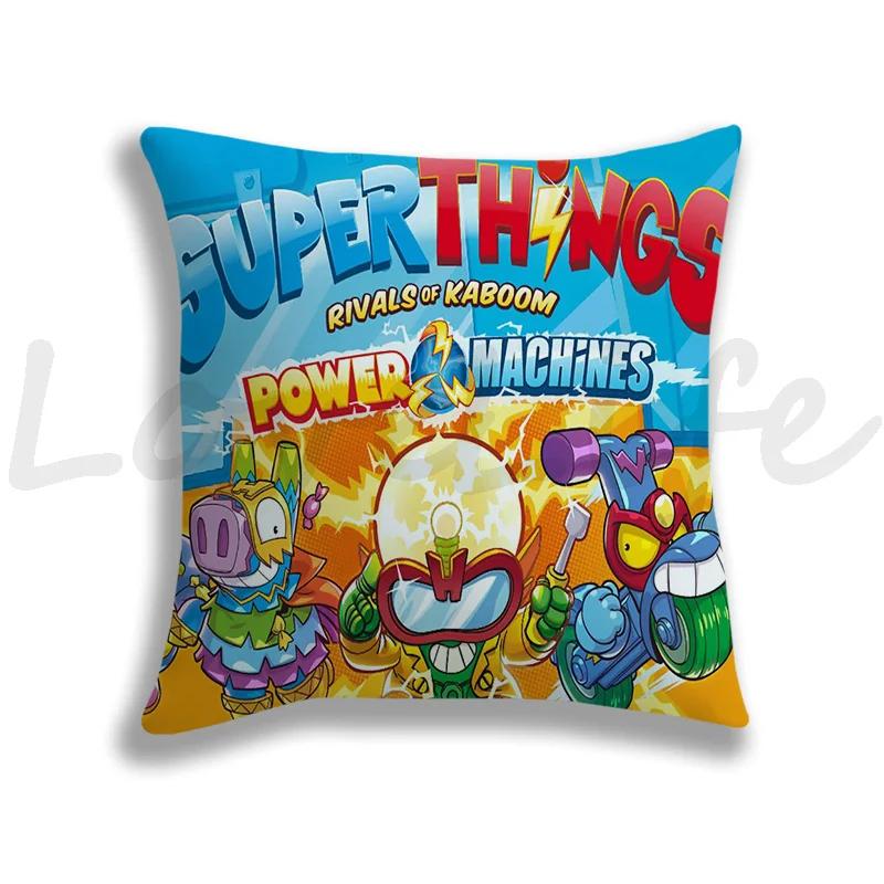 Newest Super Zings Pillow Cover Cute Cartoon Pillow Case Cushion Cover Pillow Throw SuperThings Decor Pillowcase For Bed Throw