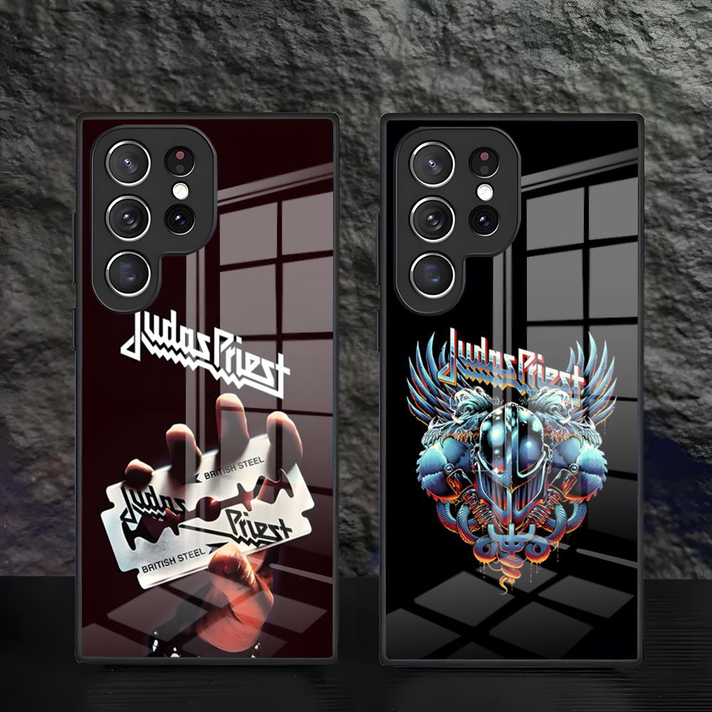 Band J-Judas P-Priest Phone Case For Samsung S26 S25 Edge Ultra 24 23 22 21 Ultra Plus Fe A55 56 15 4G 5GGlass Cover