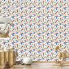 Parrot Wallpaper White, Light Gray and Lime for Living Room and Bedroom 50x1000
