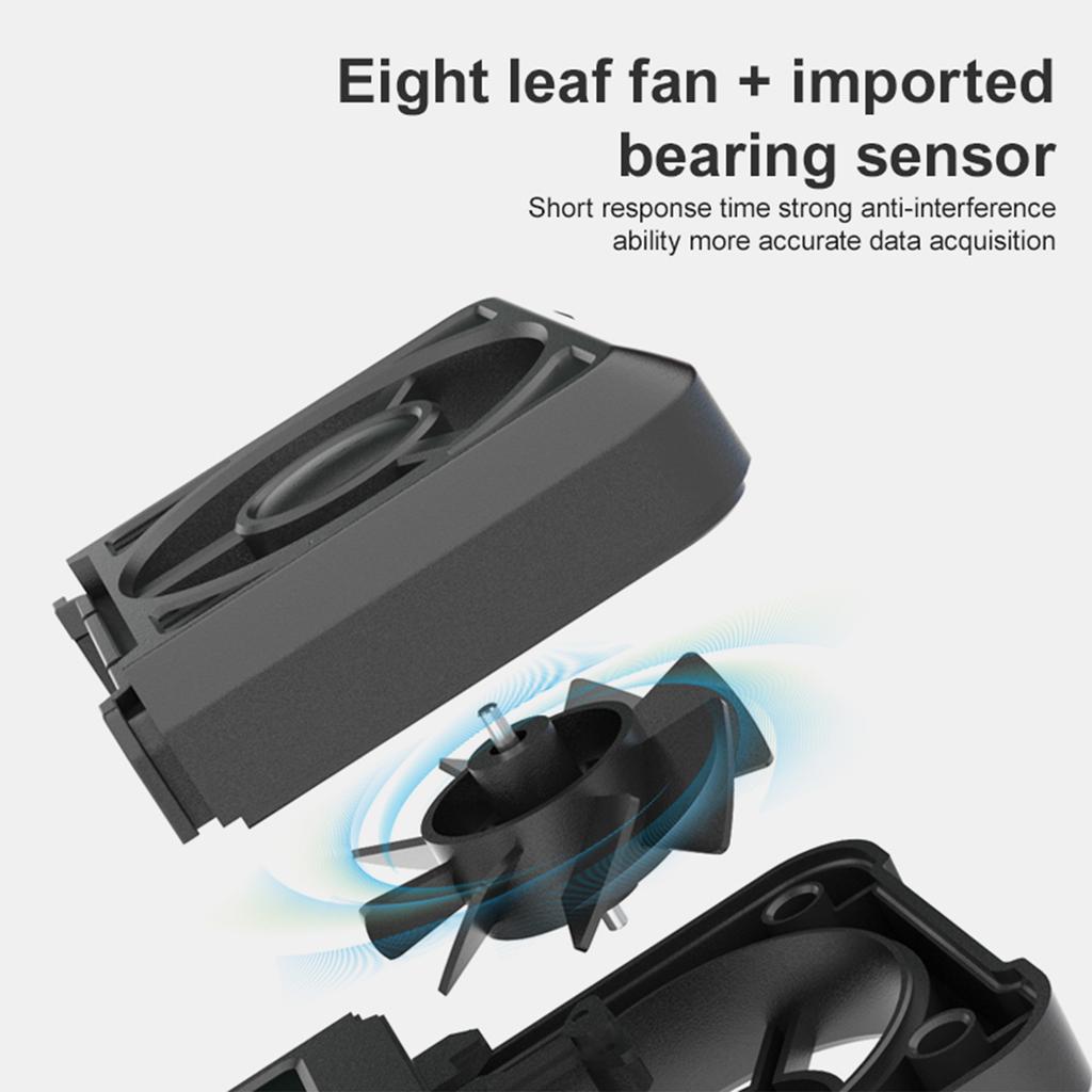 HABOTEST HT605 ЖК-цифровой анемометр-термометр Ручной измеритель скорости ветра Температура и влажность