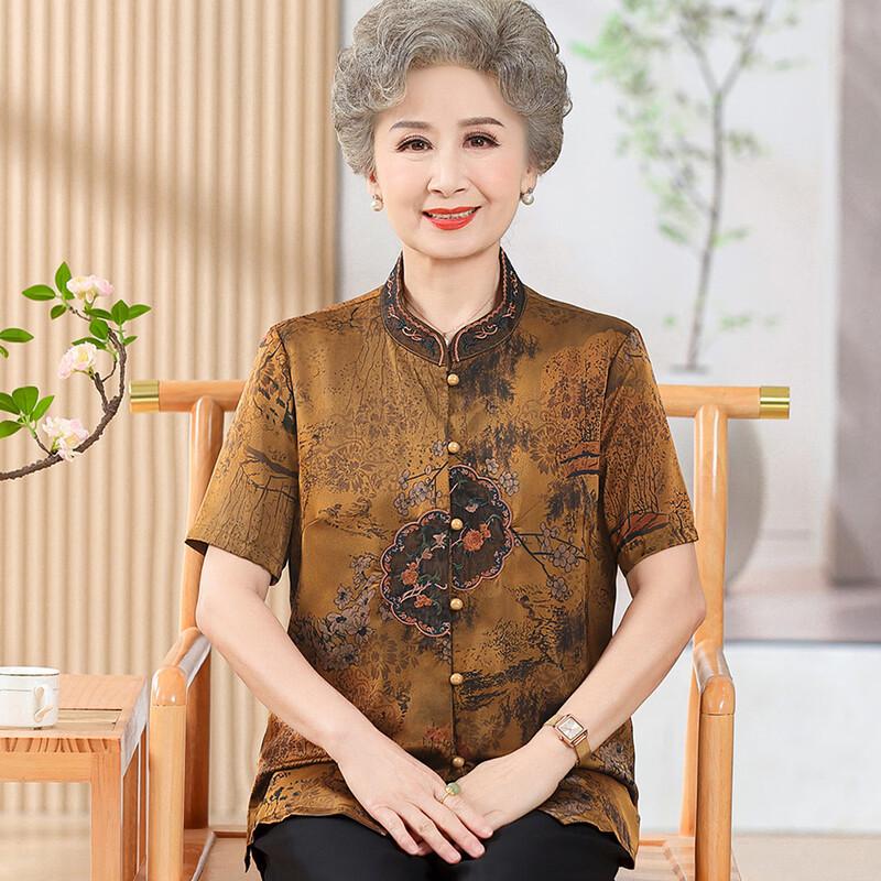 Yuzhaolin Women's Summer Printed Short Sleeve Blouse