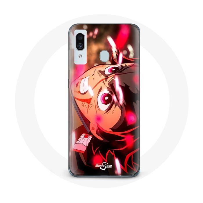 Coque pour Samsung Galaxy A20e Tanjiro Demon Slayer Kimetsu no Yaiba en colère