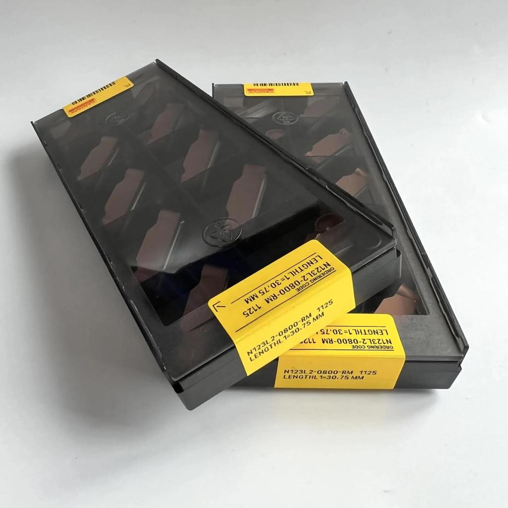 Оригинальная Sandvik / N123L2-0800-RM 1125 / Твердосплавная пластина для токарного станка с ЧПУ 10 шт.