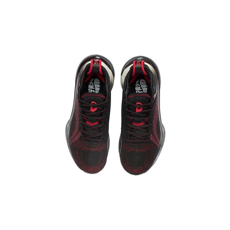 Li Ning YOUNG Авангардный Дух 1 Амортизация Устойчивость к истиранию Средняя высота Баскетбольные кроссовки Черный Красный Унисекс YKBR046-1
