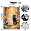 Halloween ghost black cat pearl painting art kit handmade diy home decorations