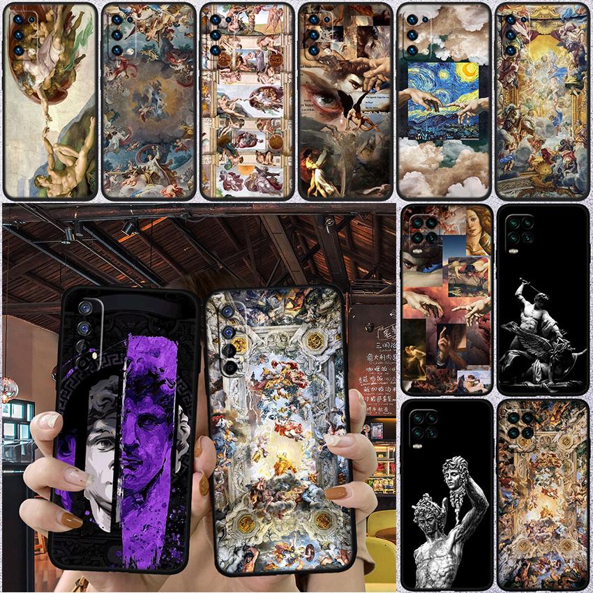 Чехол-ракушка Fresco Adam Sculpture Новый Высококлассный для телефона Redmi Note 13 14 Pro+ Plus A3 A3X 13X 13C 13R 14S 14C 14R