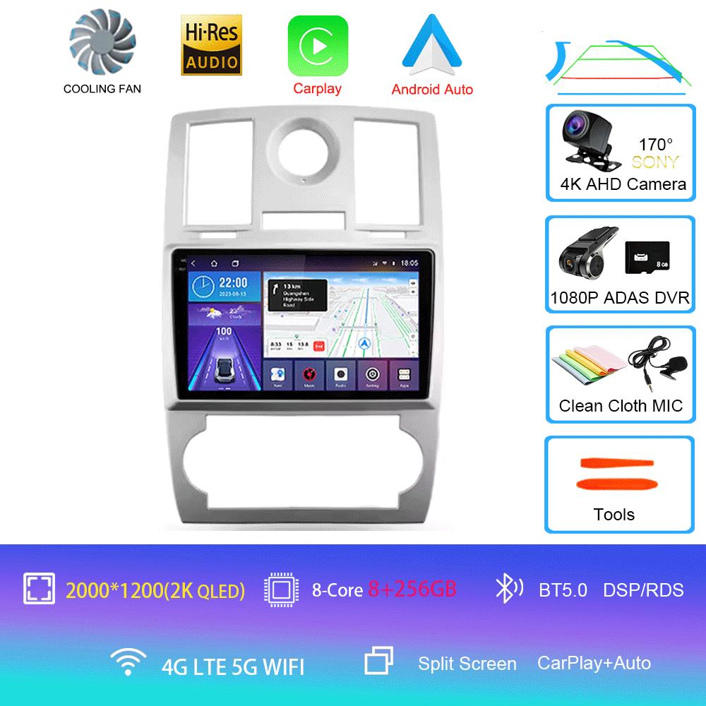 Автомобильное радио Android 14 для Chrysler 300C 1 2004 - 2011 Мультимедиа Видео Плеер Навигация стерео GPS Нет 2din 2din DVD