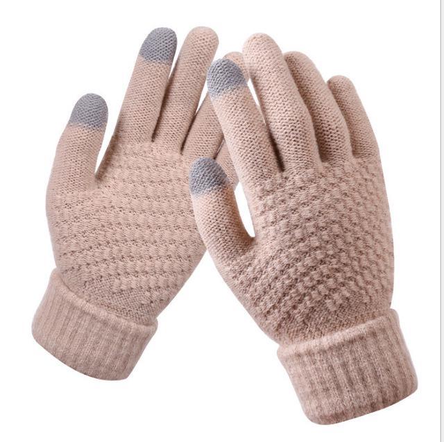 Winter Warm Full Finger Touchscreen Mittens for Women