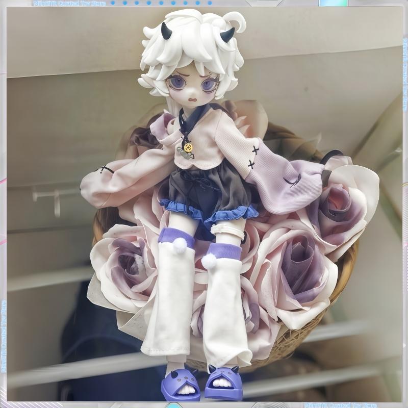 Cooze BJD Рога Дьявола Масштаб 1/8 Подвижная Кукла Украшение Слепой Бокс Креативная Настольная Коллекция Игрушки С Изысканной Подвижностью Суставов