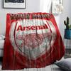 Custom Name,Arsenal Printed Flannel Blanket, soft throw for bedroom sofa, washable, Christmas present, great gift.