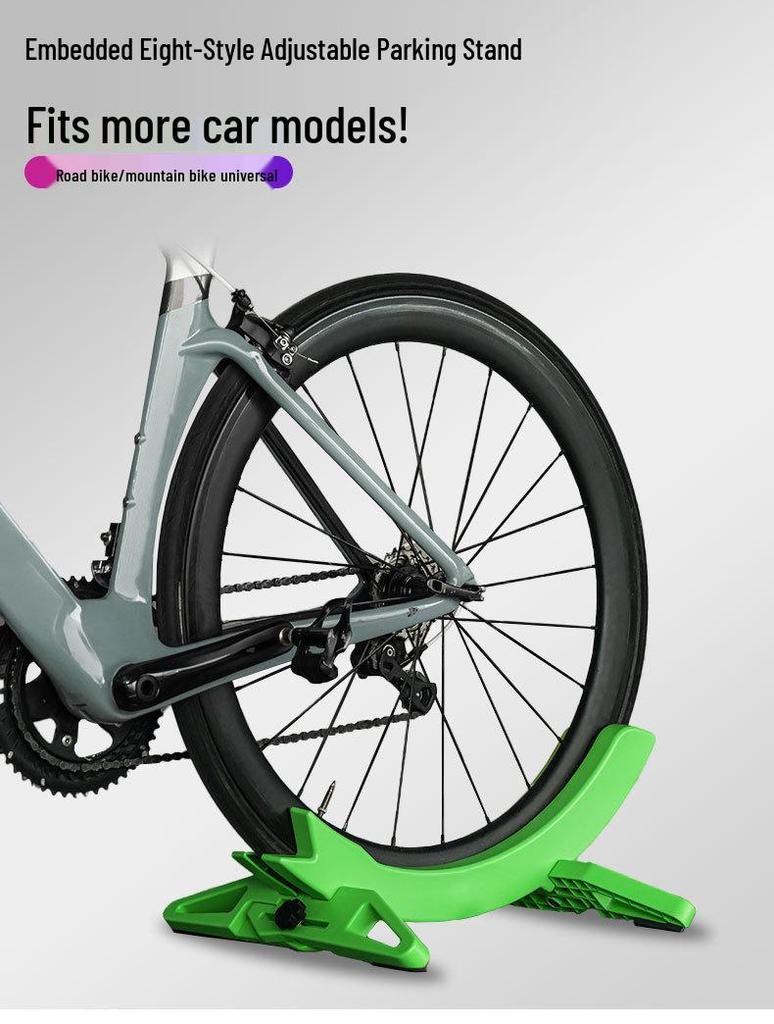 Adjustable Mountain Bike Parking Stand & Kickstand