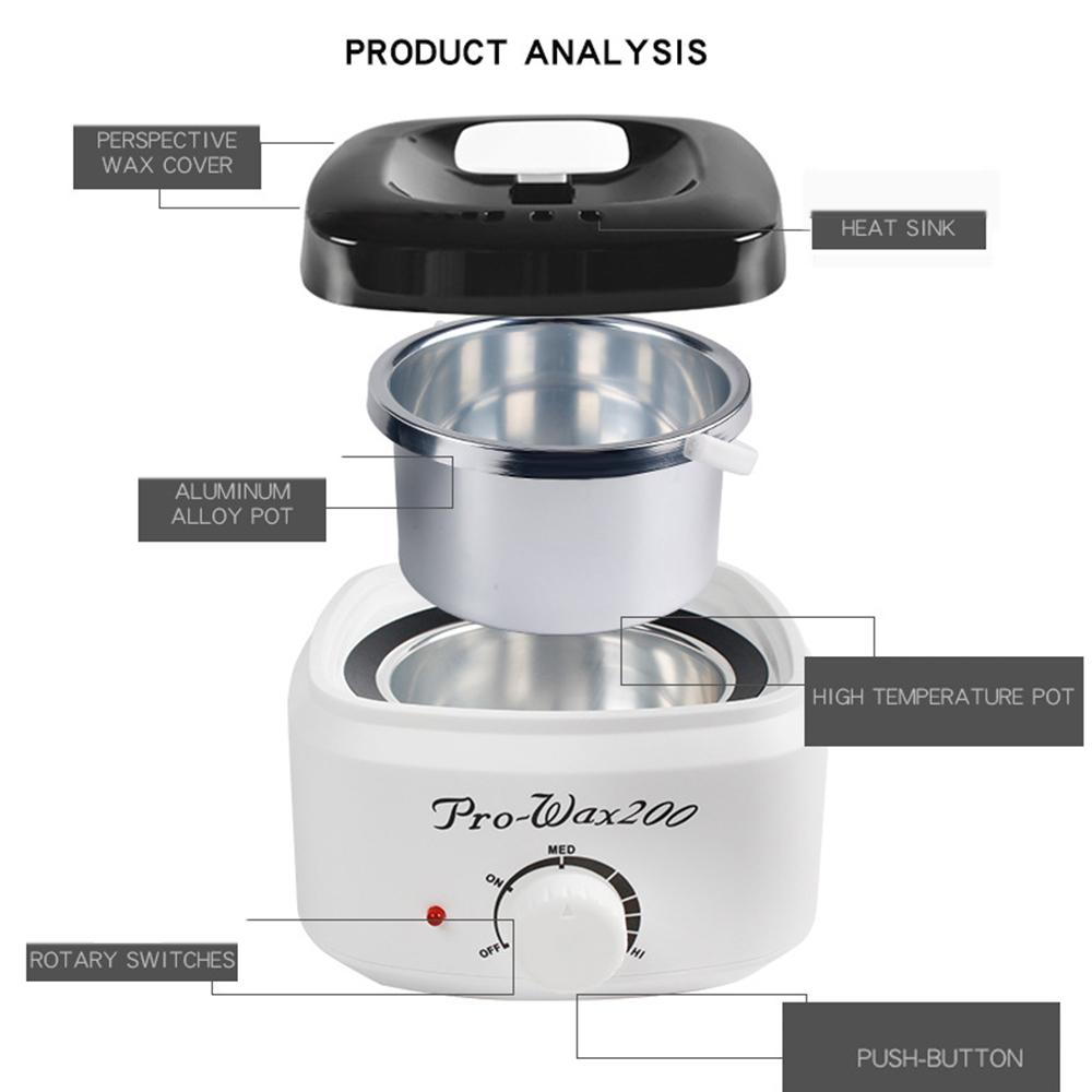 Hair Removal Waxing Machine Wax Heater Depilatory Epilator Wax-melt Waxing Kit Paraffin Heater Wax Beans Bead Heating Machine